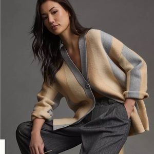 Anthropologie OAT Striped Cardigan Sweater - NWT